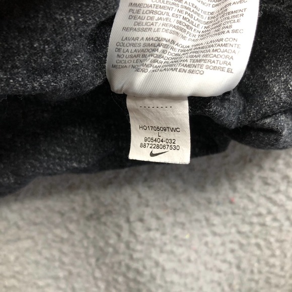 Nike T-Shirt Men's Large L Short Sleeve Embroidered Logo Dark Gray 905404-032 - Picture 11 of 11